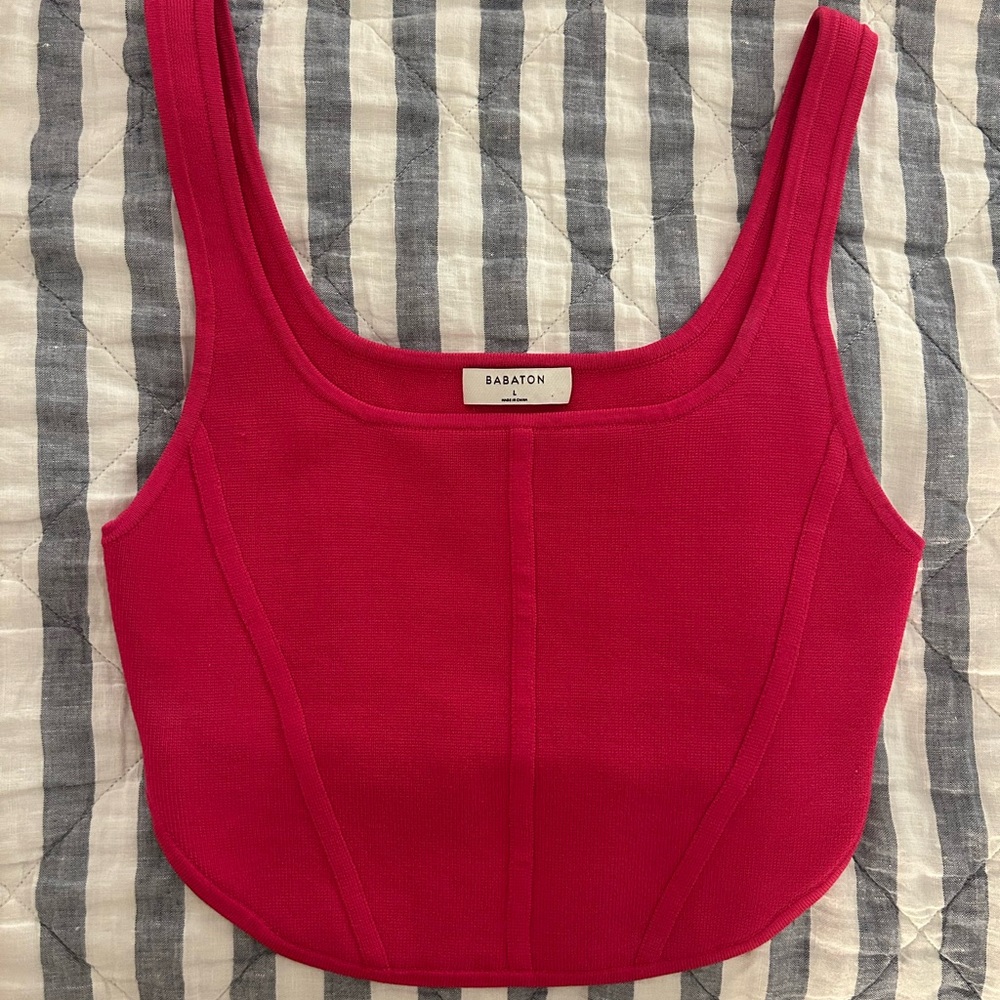 Babaton Sculpt Knit Bustier Tank